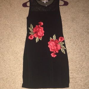 Black Flower Dress